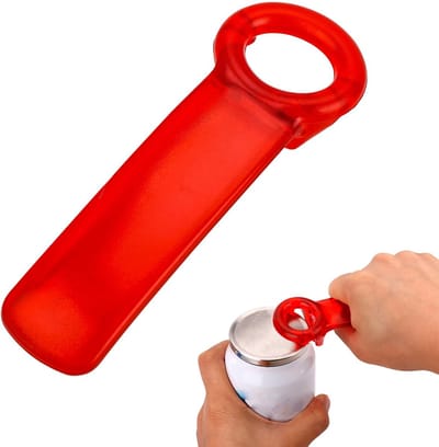 Dailygoods- Potopener Rood - Dekselopener Potten - Potopener voor Senioren - Potopener voor Ouderen - Potopener Reuma - Premium Harsmateriaal