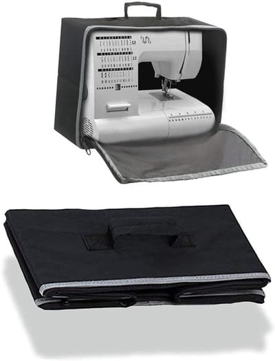 Naaimachine Tas - Draagtas Accessoires - Naai Spullen Vervoeren - Robuust Nylon Materiaal - 41.9x36.8cm - Zwart