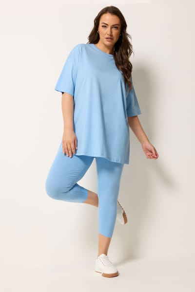 Yours Blauw Longline Tshirt Size 42
