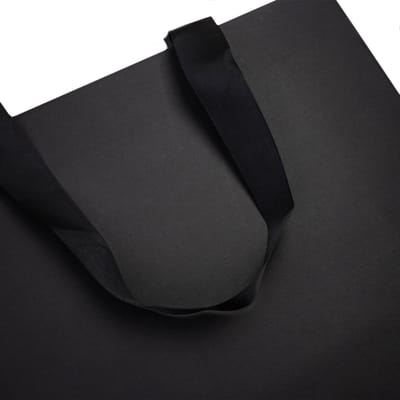 10x cadeautasjes Mat Zwart A4 - 25x11x32cm