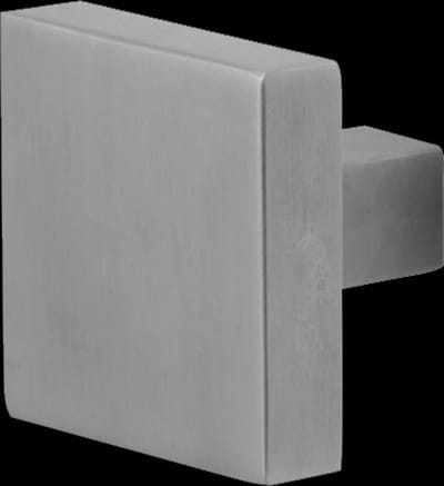 Deurknop - RVS geborsteld - RVS - GPF - Buitendeur - GPF9856.09 vierkante knop 53x53x16mm t.b.v. veiligheidsschilden vast incl. bout M10 RVS matgeborsteld