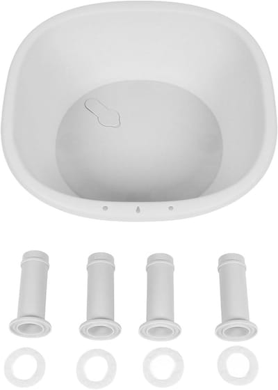 Zitbad voor Postpartum en Aambeienverzorging met Antislip en Verzegelde Afvoer