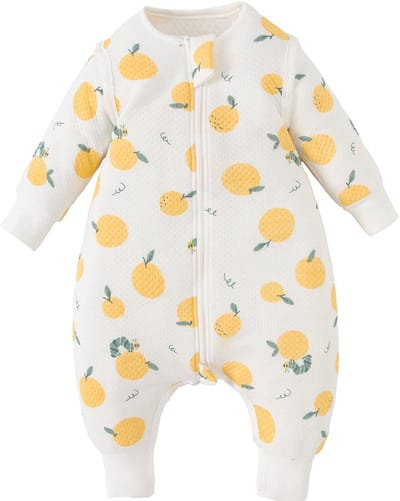 Slaapzak met Mouwen en Pijpen voor Baby's - 1,5 TOG Uniseks Slaapzak voor het Hele Jaar