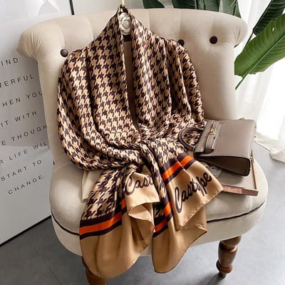 180*90cm mode Luxe Merk Sjaal Dames Sjaal Wikkel Lente Sjaal Hijab Bufanda Foulard Vrouwen Bandana Strand Sjaals 2022 Zijde 180X90CM black