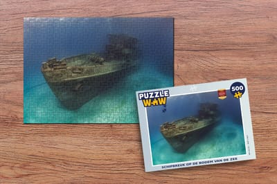 Puzzel Schipbreuk op de bodem van de zee - Legpuzzel - Puzzel 500 stukjes