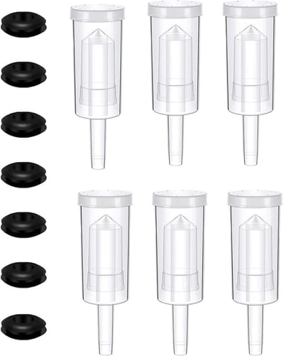 Set van 6 Fermentatie Luchtvergrendelingen met Rubber Stopper voor Wijnmaken, Sauerkraut en Kimchi Bewaring