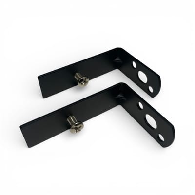 Intensions wandsteun gordijnrail prof - 6 cm - zwart - 2 stuks