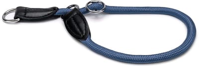 lionto Hondenhalsband, nylon slipband met stopring Ø 0,8 cm blauw 30 cm