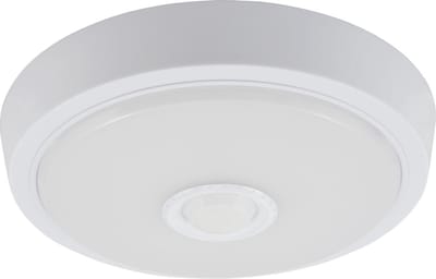 LEIR-21 LED wandLamp en plafondlamp met bewegingssensor - 360° - Plafonniere Ø21cm - 3000K - 800lm - Wit