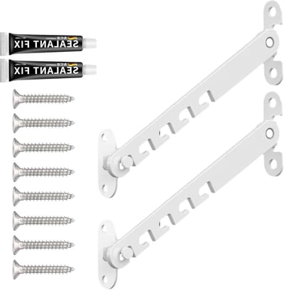 2 Stuks Raamstopper voor Kiepramen, 16.5 cm Metalen Raamstopper, Veiligheid en Verstelbare Raamvergrendeling