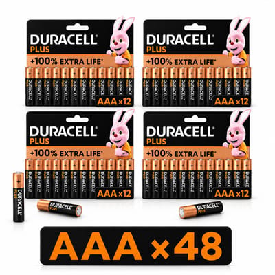 Duracell AAA Batterijen - Alkaline - 1,5V - LR03 - 48 stuks