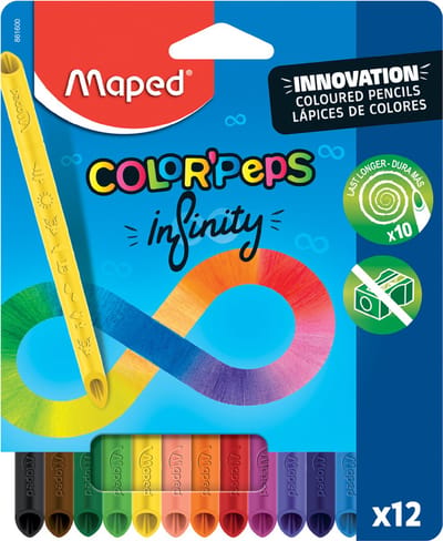 Maped driehoekige kleurpotloden COLOR'PEPS INFINITY, 18 stuks