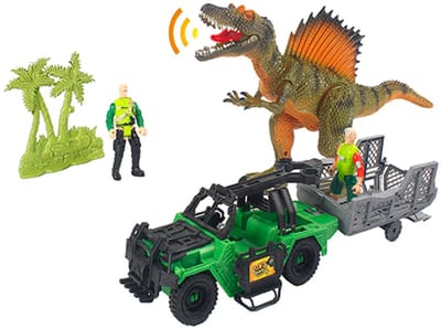 Dinosaurus + jeep set