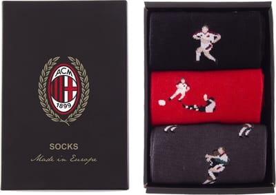COPA - AC Milan 2003 Rigore Casual Sokken Box - Unisex - Zwart - 40-46