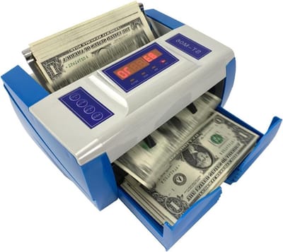 Geldtelmachine - Contant Geld Teller - Valuta Detectie - Multi Valuta Tellen - 1-999 Vel - Zwart