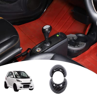 Auto Gear Pookknop Hoofd Cover Trim voor Smart 2009-2015 - Interieur Accessoires, Koolstofvezel, Auto Styling, Pookknop Bescherming