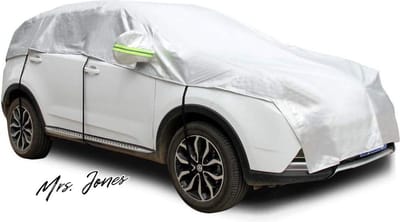 Mrs. Jones Halve autohoes met katoenen auto dekking voor alle seizoenen - Universeel - Stofdicht - Binnen en buiten - Hatchback .
