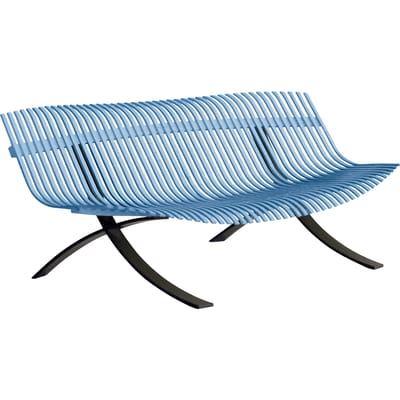 Fermob Charivari Bank - E1 Maya blauw - drop