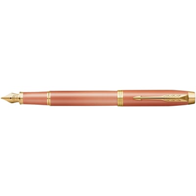 Parker IM Writing Rituals vulpen | Verfrissend oranje Afwerking met kleurverloop en gouden details | medium penpunt | blauwe inkt | geschenkverpakking
