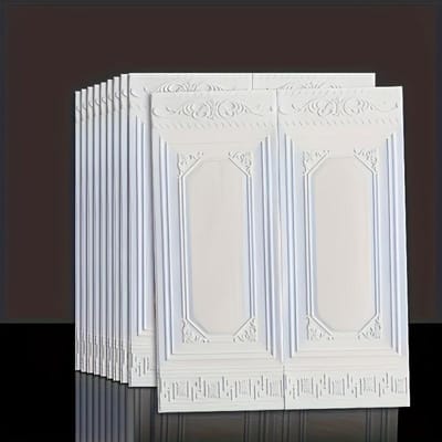Verdikt! Dikte van 0,18 inch, 5/10 vellen 3D Wandtegelstickers, Zelfklevende Bumpers, Waterdichte en Vochtbestendige Plafondstickers