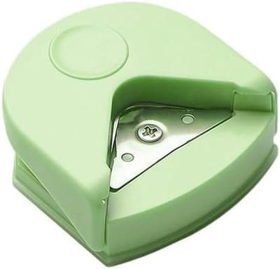 Hoekpons Machine - Papier Snijder - Kaarten Maken - Ingebouwde Opvangbak - 54x54x25mm - Groen