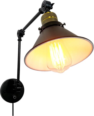 OHNO - Woonaccessoires - Danica Wandlamp - Zwart - Tijdloos - Modern - Industrieël