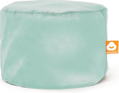 Whoober zitzak poef Rhodos velvet mintgroen - Wasbaar - Zacht en comfortabel