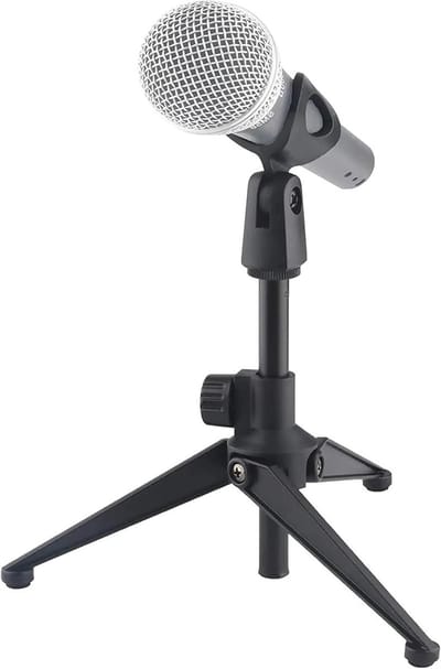 Microfoon Stand Bureau - Desktop Statief Mic - Opnames Maken - Verstelbare Hoogte - 1 Kilogram - Zwart