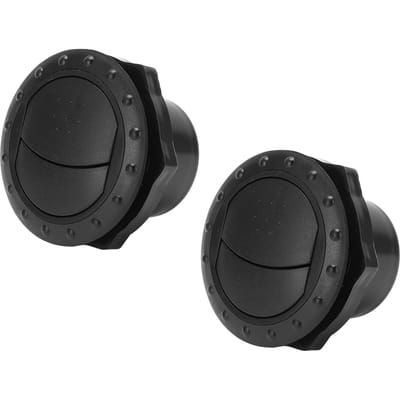 2 stuks Airconditioning Uitlaat Zwart Rond ABS Universele AC Ventilatie voor RV Boot Bus Auto gray
