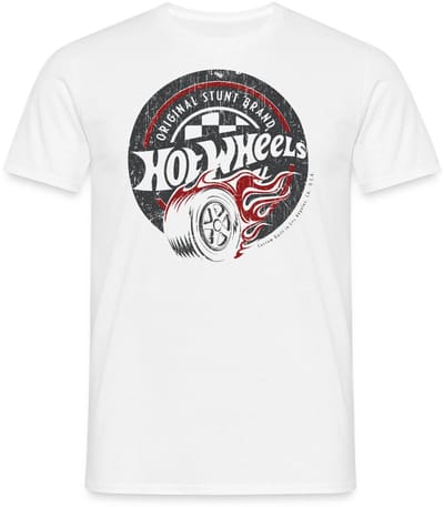 Hot Wheels Vintage Original Stunt Brand T-Shirt Heren