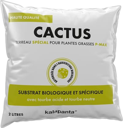 Potgrond Cactussen Succulenten - Vetplanten Aarde - Planten Verpotten - Professionele Kwaliteit Biologisch - 2 Liter - Bruin