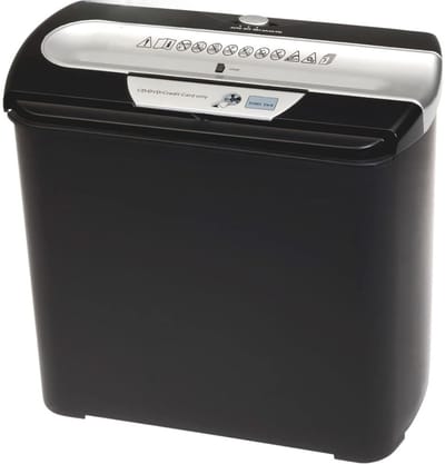 RONN® Papierversnipperaar voor Thuis - Papiervernietiger - Versnipperaar - Handmatig - Draagbaar - Zilver en Zwart - 30cm x 29cm x 17cm