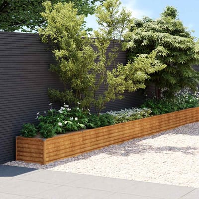 vidaXL - Plantenbak - verhoogd - 770x50x36 - cm - cortenstaal