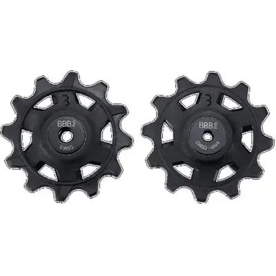 BBB Cycling Derailleurwieltjes SRAM - 12-speed Derailleur Wieltjes - SRAM 12-Speed Road (non-XPLR) - Duurzaam - Zwart - 12T - RollerBoys 12T SR BDP-10