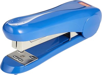 Nietmachine - Handnietmachine Kantoor - Papier Verwerken - Capaciteit 100 Nietjes - 180 gram - Blauw