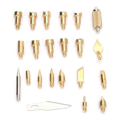Allecto - 22pcs Messing Soldering Iron Accessoires - voor