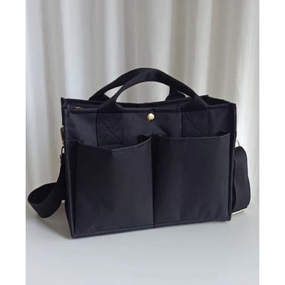 Sac Maman Coréen Multi-composant Pratique Sac à Main Bandoulière Grande Capacité Sac Mère et Bébé Sac de Shopping Polyvalent Ins
