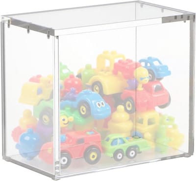 Acryl vitrine, vitrines van helder acryl voor verzamelobjecten, stapelbare opbergdoos met deksel voor werkkamer, woonkamer, slaapkamer, kast, museum, thuis, pop