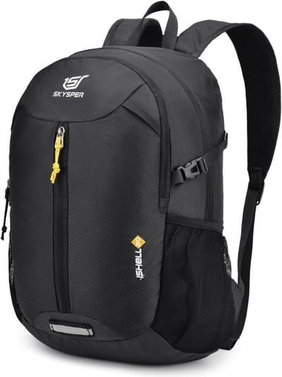 SnelShoppen - Vouwbare Rugzak 20L Ultra-light Dagrugzak Camping Rugzak voor Wandelen, Outdoor, Reizen, Nylon, Compact en Duurzaam