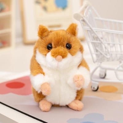 Schattig Pluizig Hamster Pluche Speelgoed Pompom Dier Huisdier Gevuld Poppetje Voor Vrouwen Meisjes Kinderen Bruiloft Feest Cadeau Kamer Decoratie