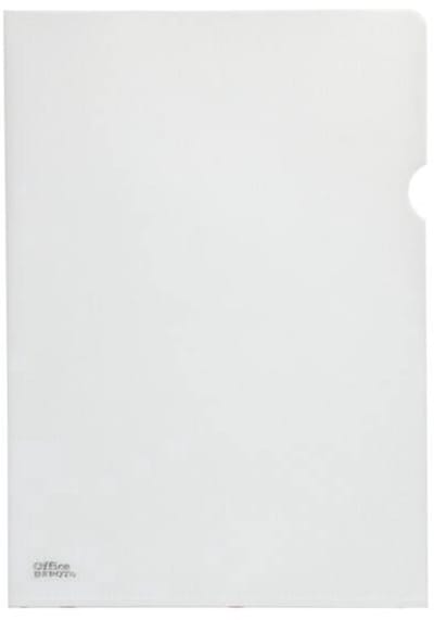 Office Depot L-map Folio Transparant Polypropyleen 22,5 x 32,2 cm 100 Stuks