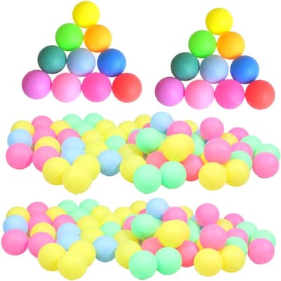Tafeltennisballen - Pongballen Loterijballen - Feestspel Activiteit - Duurzaam Plastic Materiaal - 4 cm - Diverse kleuren