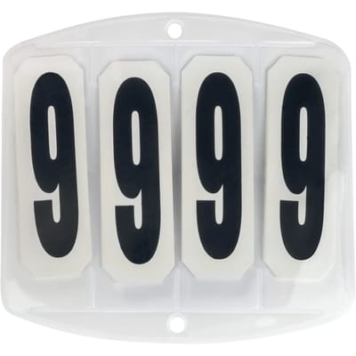 Wedstrijdnummers Voor Zadeldek, Vierkant, Met Klittenbandslu - Bijna Uitverkocht!