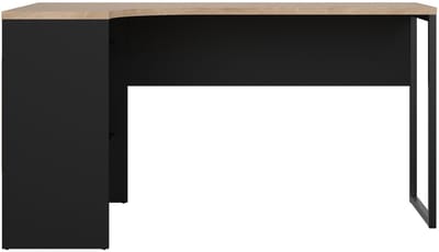 Giga Living Hoekbureau Function Plus - Zwart/Naturel - 145x80x75cm
