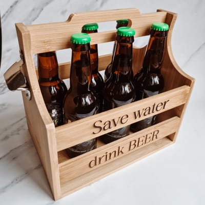 Bierkrat – Save Water Drink Beer – Cadeau Voor Hem – Houten Bierkist