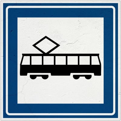 Tramhalte bord - L3C | Sign Again materiaal | 10 x 10 cm