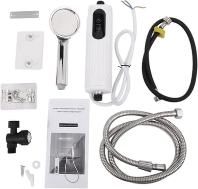 Doorstroomverwarmer Elektrisch - Mini Boiler - Direct Warm Water - Thermostatische Controle - 5500W - Wit