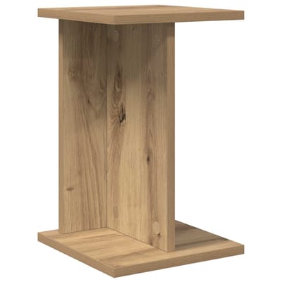 vidaXL - Plantenstand - Artisanaal - eiken - 25 - x - 25,5 - x - 40,5 - cm - Bewerkt - hout