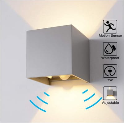 Waterdichte LED Wandlamp met Bewegingsmelder voor Binnen en Buiten