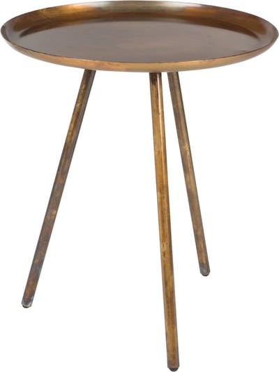 Housecraft Living Frost Bijzettafel Rond 39 cm Metaal/ Koper